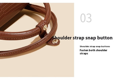 Bolso Mensajero de Cuero Genuino con Patrón de Lagartija para Mujer - Image 22