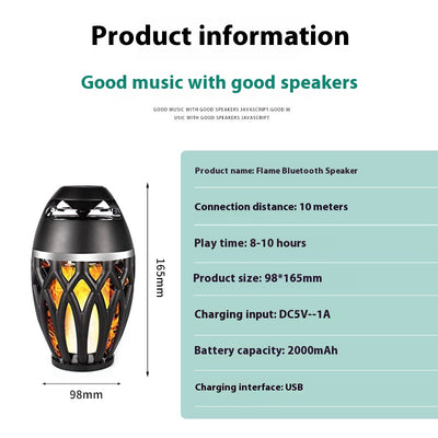 Parlante Bluetooth con Luz LED Tipo Antorcha para Fiestas - Image 15