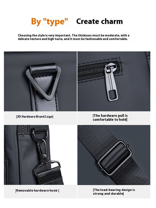 Maletín Ejecutivo Impermeable con Correa Cruzada para Viajes - Image 41