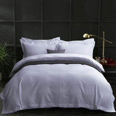 Juego de Cama Blanco 4 Piezas Algodón Puro Estilo Europeo - Image 33