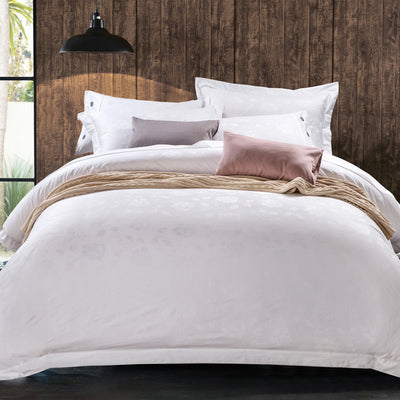 Juego de Cama Blanco 4 Piezas Algodón Puro Estilo Europeo - Image 50