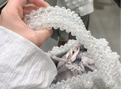 Bolso Tejido a Mano con Perlas - Image 8