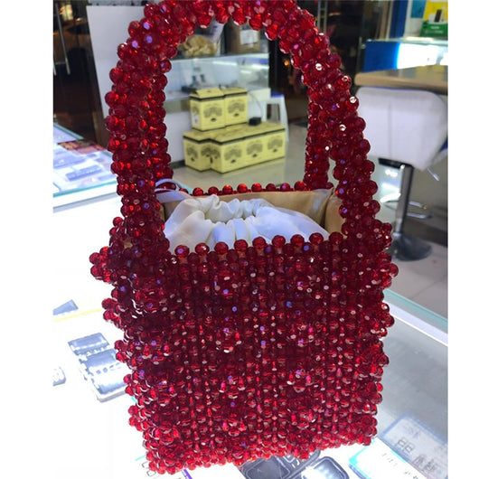 Bolso Tejido a Mano con Perlas - Image 14