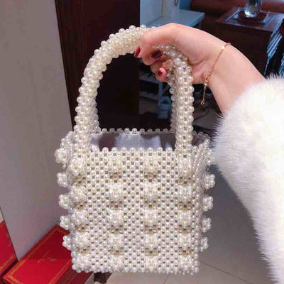 Bolso Tejido a Mano con Perlas - Image 16