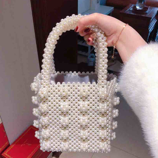 Bolso Tejido a Mano con Perlas - Image 16