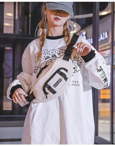 Bolsa Pecho Hip Hop Personalizada - Estilo Urbano Crossbody - Image 32