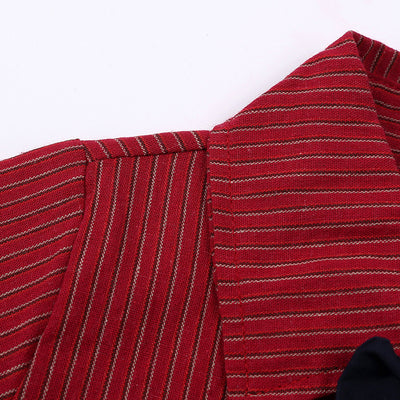 Conjunto de Tirantes con Corbatín Rojo a Rayas para Niño - Outfit Elegante para Celebraciones - Image 9