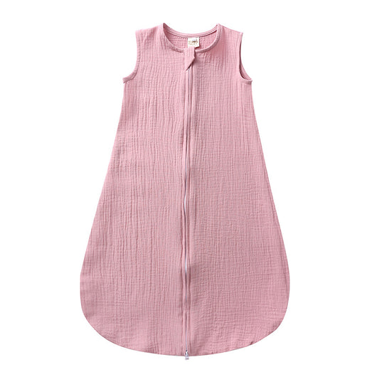 Saco de Dormir de Algodón y Lino para Bebé - Diseño Chaleco Liso - Image 11