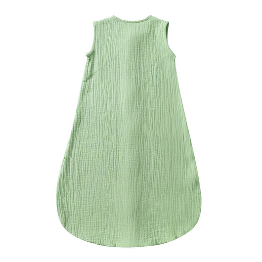 Saco de Dormir de Algodón y Lino para Bebé - Diseño Chaleco Liso - Image 14
