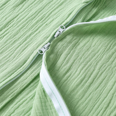 Saco de Dormir de Algodón y Lino para Bebé - Diseño Chaleco Liso - Image 21