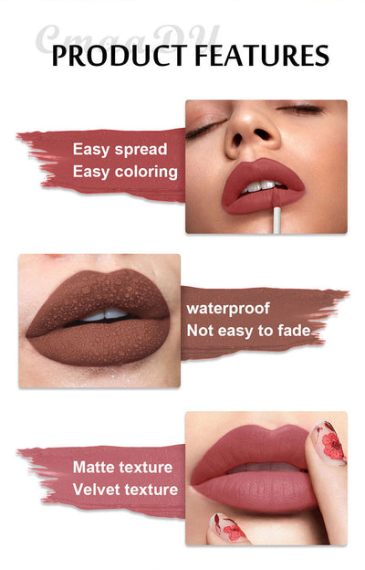 Labial Velvet Mate 12 Colores - Larga Duración Sin Transferencia - Image 28