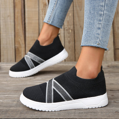Zapatillas Deportivas Mujer Mesh Transpirable Suela Plana Flyknit - Image 9
