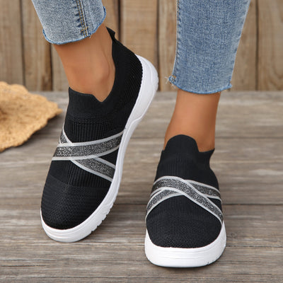 Zapatillas Deportivas Mujer Mesh Transpirable Suela Plana Flyknit - Image 10