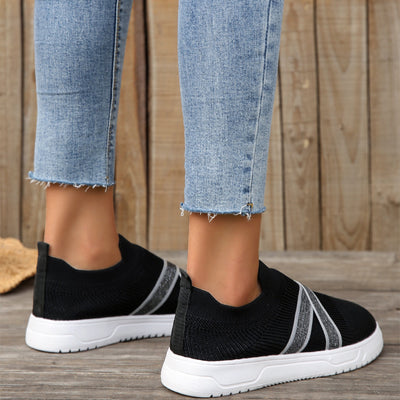 Zapatillas Deportivas Mujer Mesh Transpirable Suela Plana Flyknit - Image 12