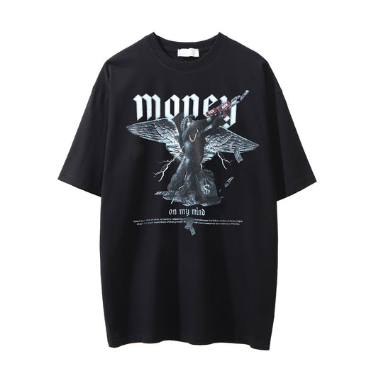 Camiseta Estampada Lavada y Desgastada para Hombre - Image 27