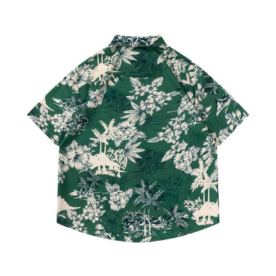 Camisa Floral Vintage con Estampado Óleo para Hombre - Image 16