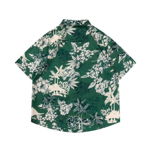 Camisa Floral Vintage con Estampado Óleo para Hombre - Image 16