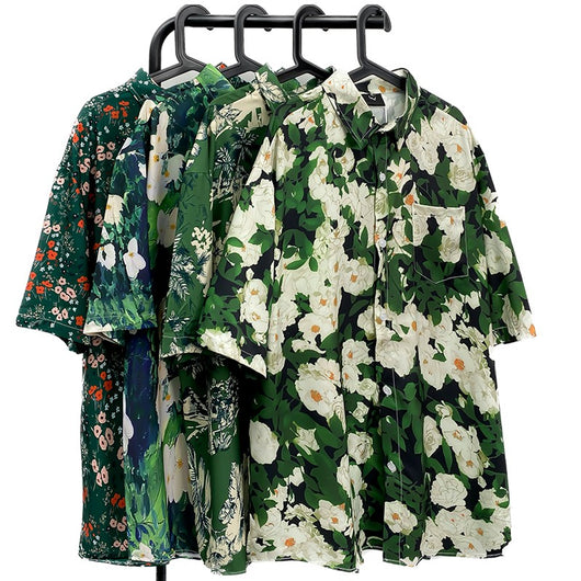 Camisa Floral Vintage con Estampado Óleo para Hombre - Image 17