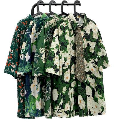 Camisa Floral Vintage con Estampado Óleo para Hombre - Image 19