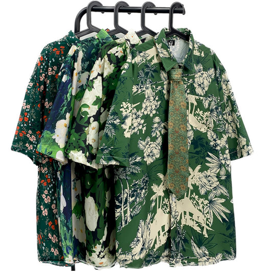 Camisa Floral Vintage con Estampado Óleo para Hombre - Image 20