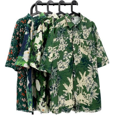 Camisa Floral Vintage con Estampado Óleo para Hombre - Image 21