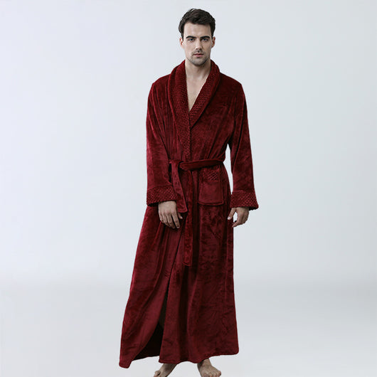Pijama Térmico Coral para Hombre - Bata de Casa Acogedora y Abrigada - Image 22