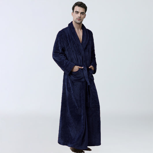 Pijama Térmico Coral para Hombre - Bata de Casa Acogedora y Abrigada - Image 24