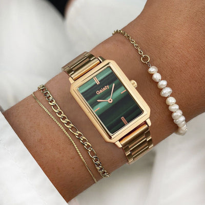 Reloj de Moda Cuadrado Pequeño para Mujer en Aleación - Image 10