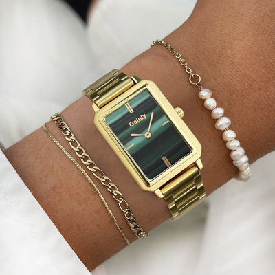 Reloj de Moda Cuadrado Pequeño para Mujer en Aleación - Image 12