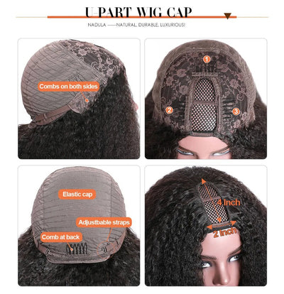 Peluca en U Natural con Cabello Liso y Color Real - Image 10