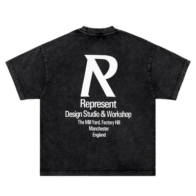 Camiseta Estampada Lavada y Desgastada para Hombre - Image 20
