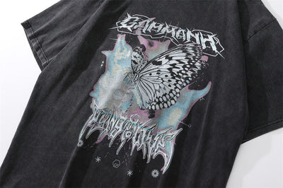 Playera Hombre Estampado Mariposas Efecto Desgastado - Image 17