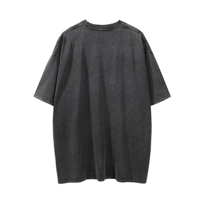 Camiseta Estampado Gatito Efecto Desgastado Manga Corta para Hombre - Image 20