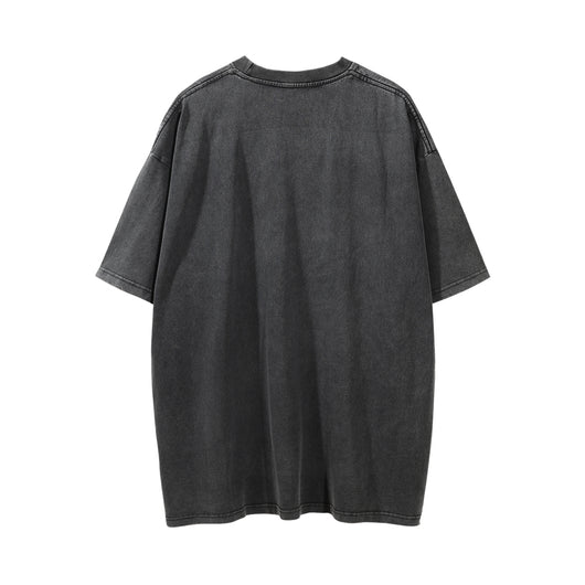Camiseta Estampado Gatito Efecto Desgastado Manga Corta para Hombre - Image 20