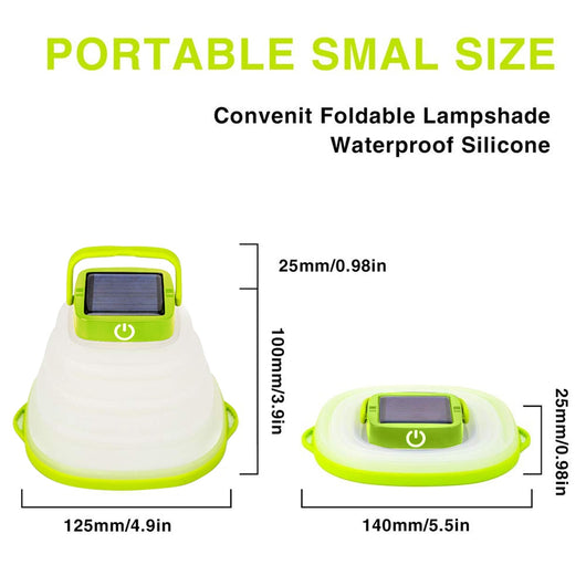 Linterna Solar Camping Plegable IP68 - Luz LED Recargable USB para Tienda de Campaña - Image 16