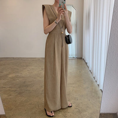 Jumpsuit Retro de Cuello Cuadrado y Cintura Alta para Mujer - Image 25