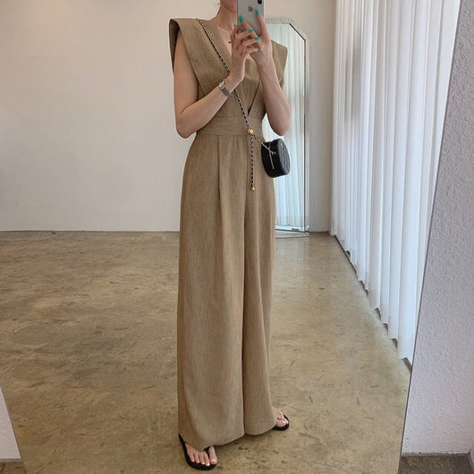 Jumpsuit Retro de Cuello Cuadrado y Cintura Alta para Mujer - Image 25