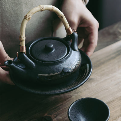Tetera y Olla de Cerámica Retro Japonesa para Sopas de Mariscos - Image 8