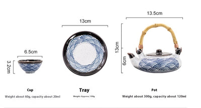 Tetera y Olla de Cerámica Retro Japonesa para Sopas de Mariscos - Image 13