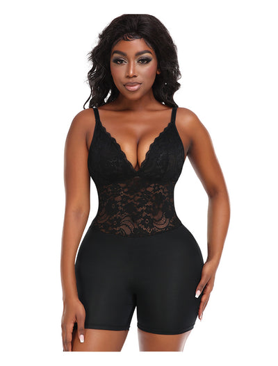 Enterizo Moldeador de Caderas con Encaje Talla Grande - Image 23