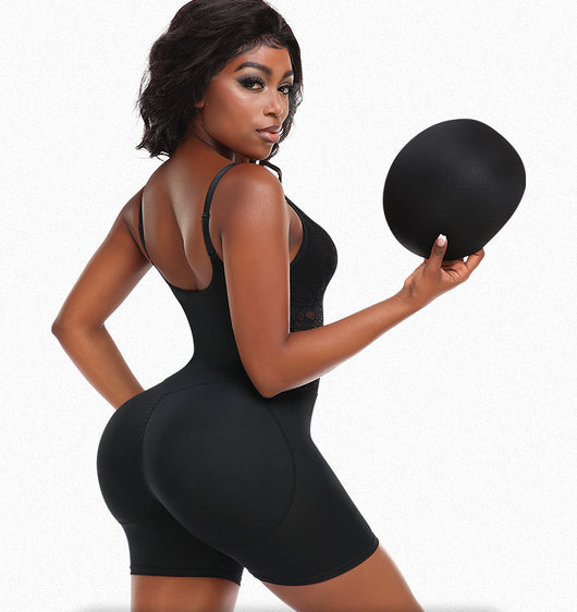 Enterizo Moldeador de Caderas con Encaje Talla Grande - Image 35