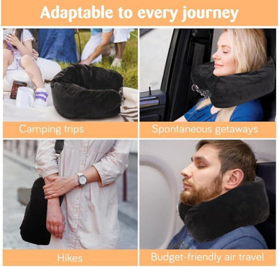Almohada Cervical Rellenable Multifuncional para Viajes - Image 19