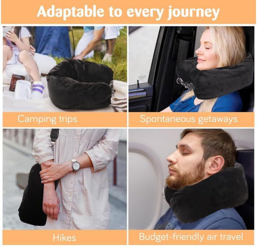 Almohada Cervical Rellenable Multifuncional para Viajes - Image 19
