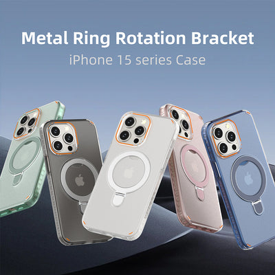 Funda Magnética Transparente con Soporte y Carga Inalámbrica Compatible con MagSafe - Image 12