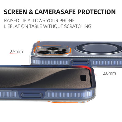 Funda Magnética Transparente con Soporte y Carga Inalámbrica Compatible con MagSafe - Image 16