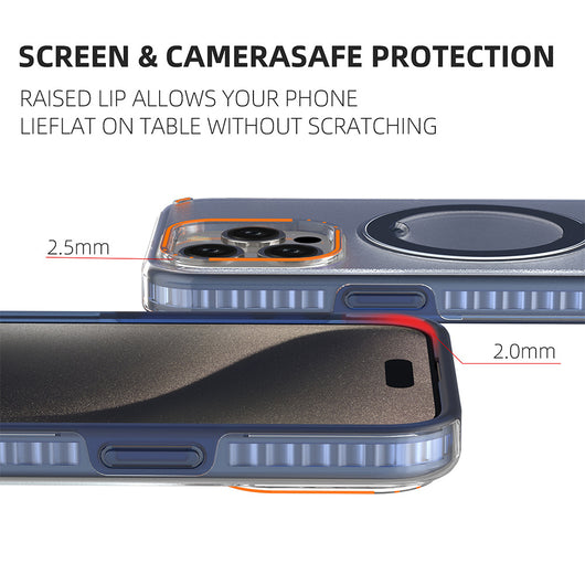Funda Magnética Transparente con Soporte y Carga Inalámbrica Compatible con MagSafe - Image 16