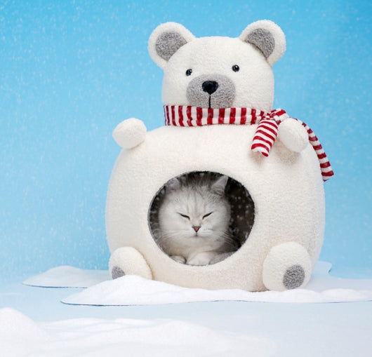 Casa Cama Térmica para Mascotas - Diseño Oso Polar 4 Estaciones - Image 18