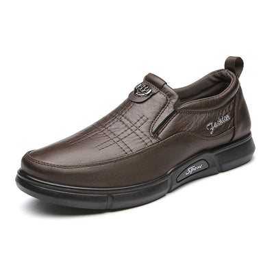 Zapatos de Cuero para Hombre con Suela Blanda - Comodidad para Adultos Mayores - Image 8