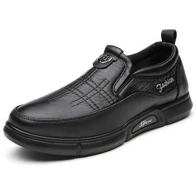 Zapatos de Cuero para Hombre con Suela Blanda - Comodidad para Adultos Mayores - Image 9