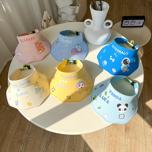 Sombrero de Sol para Niños con Volantes y Protección UV de Dibujos Animados - Image 38